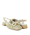 ZAPATO DESTALONADO DE RAFIA BEIGE STEPHEN ALLEN NEW ATEN