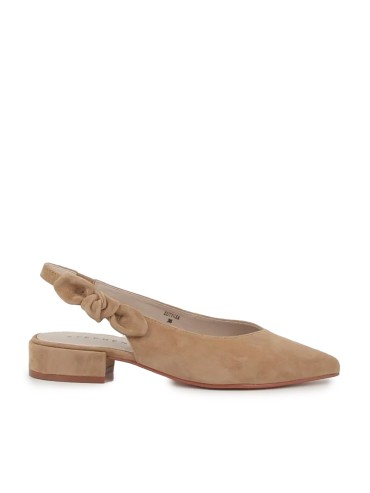 ZAPATO DESTALONADO CON TACON BAJO STEPHEN ALLEN ESTIGIA CAMEL