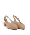 ZAPATO DESTALONADO CON TACON BAJO STEPHEN ALLEN ESTIGIA CAMEL