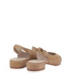 ZAPATO DESTALONADO CON TACON BAJO STEPHEN ALLEN ESTIGIA CAMEL