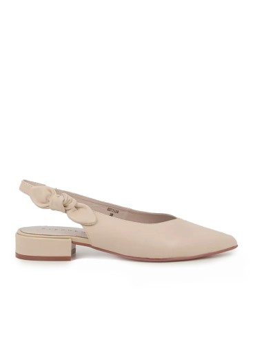 ZAPATO DESTALONADO CON TACON BAJO STEPHEN ALLEN ESTIGIA BEIGE
