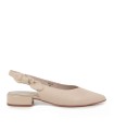 ZAPATO DESTALONADO CON TACON BAJO STEPHEN ALLEN ESTIGIA BEIGE