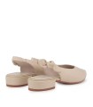 ZAPATO DESTALONADO CON TACON BAJO STEPHEN ALLEN ESTIGIA BEIGE