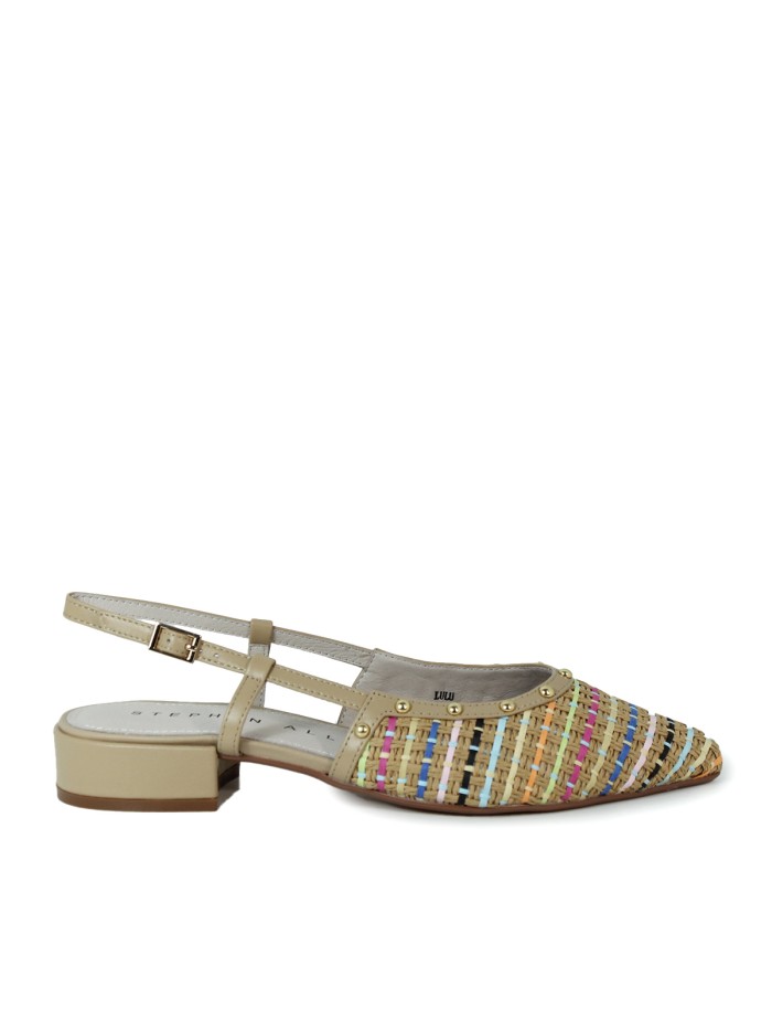 ZAPATO DESTALONADO CON TACON BAJO STEPHEN ALLEN LULU MULTICOLOR