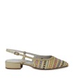 ZAPATO DESTALONADO CON TACON BAJO STEPHEN ALLEN LULU MULTICOLOR