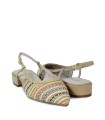 ZAPATO DESTALONADO CON TACON BAJO STEPHEN ALLEN LULU MULTICOLOR