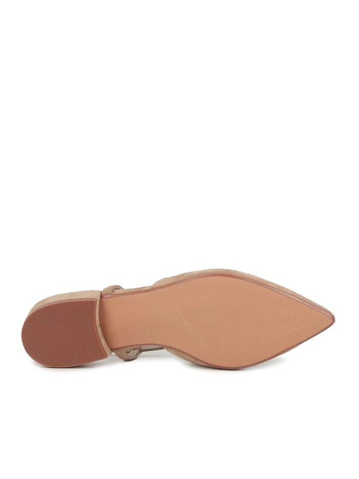 ZAPATO DESTALONADO CON TACON BAJO STEPHEN ALLEN LIBBY CAMEL