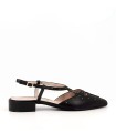 ZAPATO DESTALONADO CON TACON BAJO STEPHEN ALLEN LIBBY NEGRO