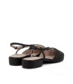 ZAPATO DESTALONADO CON TACON BAJO STEPHEN ALLEN LIBBY NEGRO