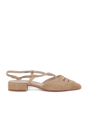 ZAPATO DESTALONADO CON TACON BAJO STEPHEN ALLEN LIBBY BEIGE