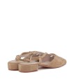 ZAPATO DESTALONADO CON TACON BAJO STEPHEN ALLEN LIBBY BEIGE