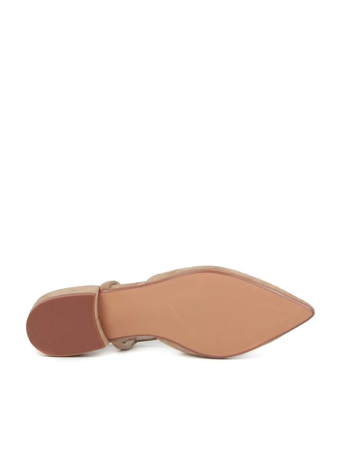 ZAPATO DESTALONADO CON TACON BAJO STEPHEN ALLEN LIBBY BEIGE