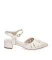 ZAPATO DESTALONADO CON TACON BAJO STEPHEN ALLEN HEBBE BEIGE