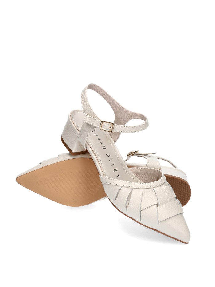 ZAPATO DESTALONADO CON TACON BAJO STEPHEN ALLEN HEBBE BEIGE