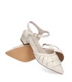 ZAPATO DESTALONADO CON TACON BAJO STEPHEN ALLEN HEBBE BEIGE