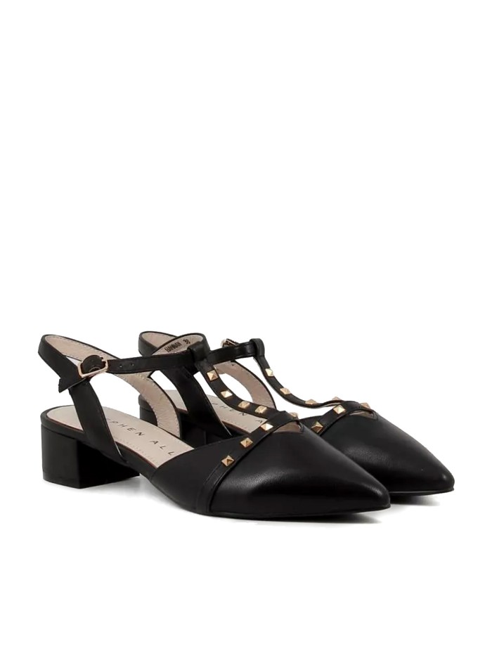 ZAPATO DESTALONADO CON TACHUELAS STEPHEN ALLEN HANNAN NEGRO