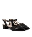 ZAPATO DESTALONADO CON TACHUELAS STEPHEN ALLEN HANNAN NEGRO