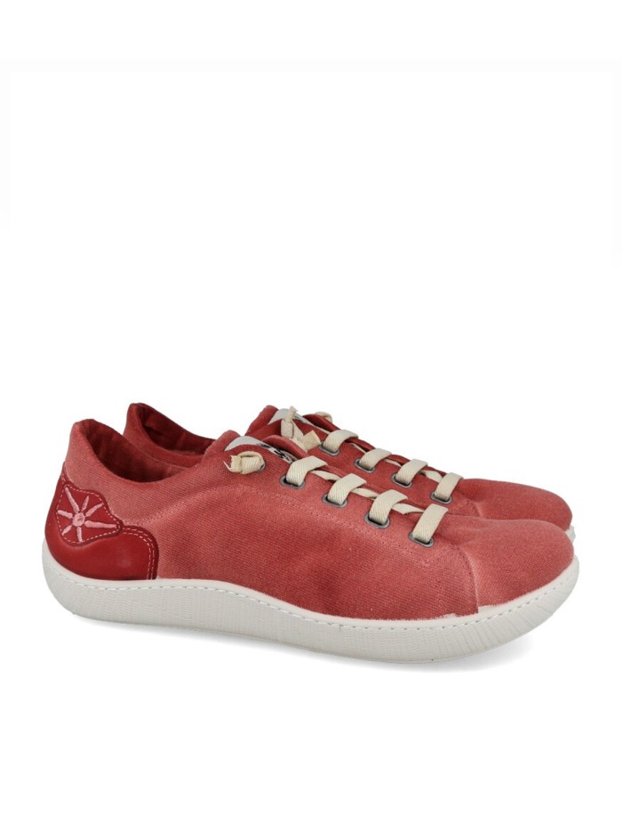 ZAPATILLAS RESPETUOSAS DE LONETA PARA MUJER SUNNI SABI OSHIMA ROJO
