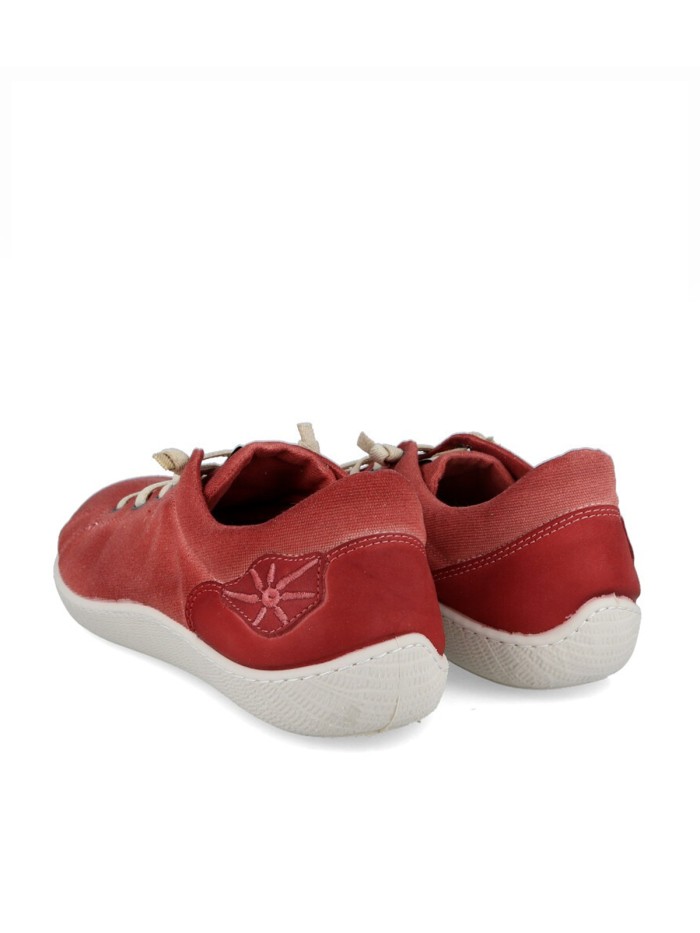 ZAPATILLAS RESPETUOSAS DE LONETA PARA MUJER SUNNI SABI OSHIMA ROJO