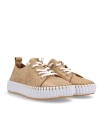 ZAPATILLAS FRESCAS DE PIEL CON CORAZONES THE HAPPY MONK MALLORCA 009 BEIGE