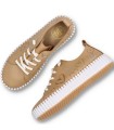 ZAPATILLAS FRESCAS DE PIEL CON CORAZONES THE HAPPY MONK MALLORCA 009 BEIGE