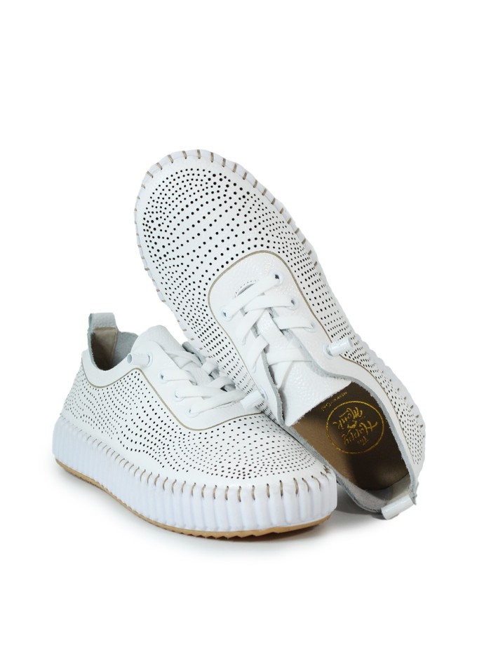 ZAPATILLAS FRESCAS DE PIEL THE HAPPY MONK MALLORCA 008 BLANCO