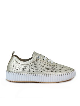 ZAPATILLAS FRESCAS DE PIEL THE HAPPY MONK MALLORCA 008 ORO