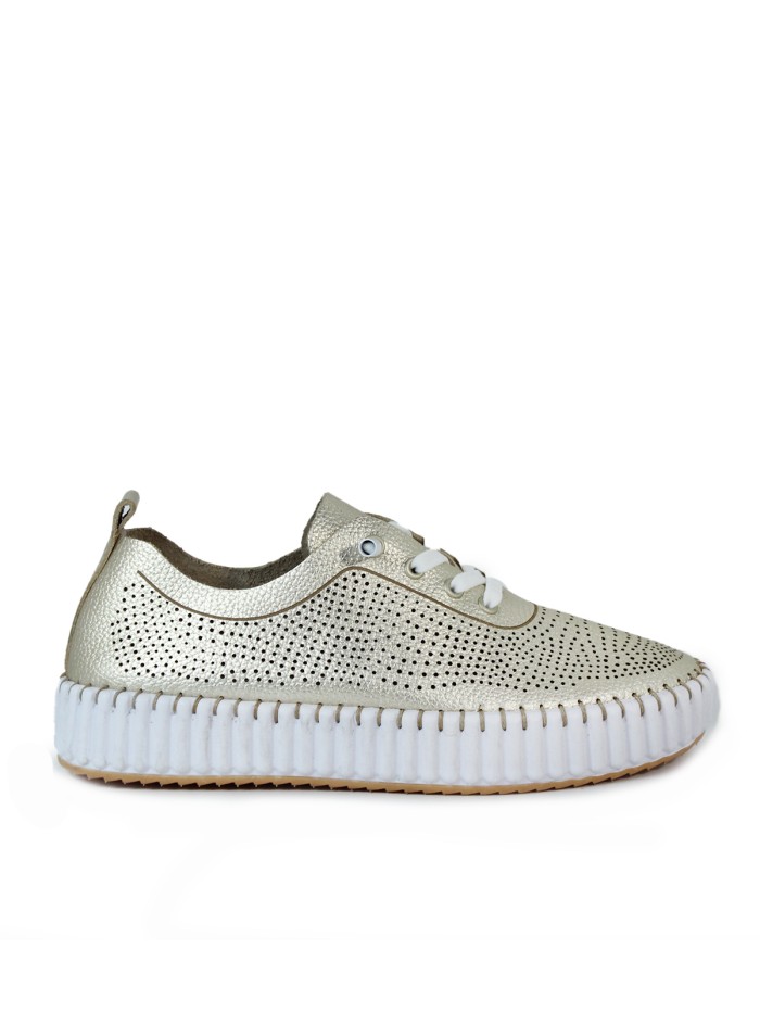 ZAPATILLAS FRESCAS DE PIEL THE HAPPY MONK MALLORCA 008 ORO
