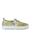 ZAPATILLAS FRESCAS DE PIEL THE HAPPY MONK BLOCK 001 FLORES MORADO
