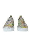 ZAPATILLAS FRESCAS DE PIEL THE HAPPY MONK BLOCK 001 FLORES MORADO