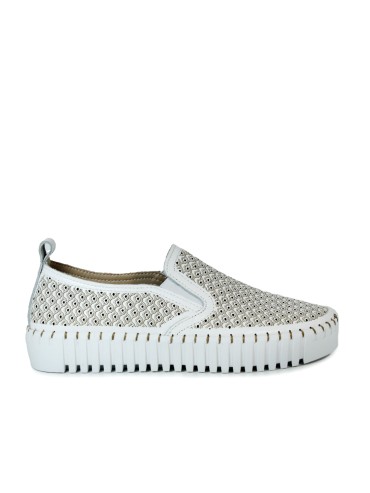 ZAPATILLAS FRESCAS DE PIEL THE HAPPY MONK BLOCK 001 BLANCO