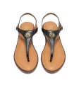 SANDALIAS PLANAS DE PIEL THE HAPPY MONK MENORCA 001 NEGRO