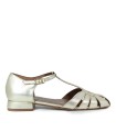 ZAPATOS RETRO DE PIEL METALIZADA ORO VEXED NEUSA 5954 METAL
