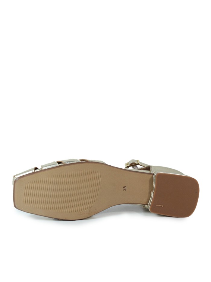 ZAPATOS RETRO DE PIEL METALIZADA ORO VEXED NEUSA 5954 METAL