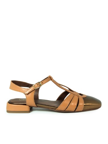 ZAPATO DESTALONADO DE ESTILO RETRO EN PIEL VEXED SHOES NAIA 5987 CUERO