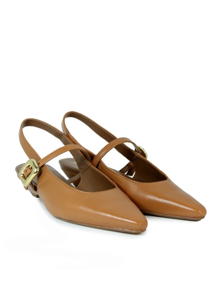 ZAPATOS DESTALONADOS DE PIEL MARRÓN VEXED SHOES ORIANA 7342