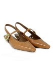 ZAPATOS DESTALONADOS DE PIEL MARRÓN VEXED SHOES ORIANA 7342
