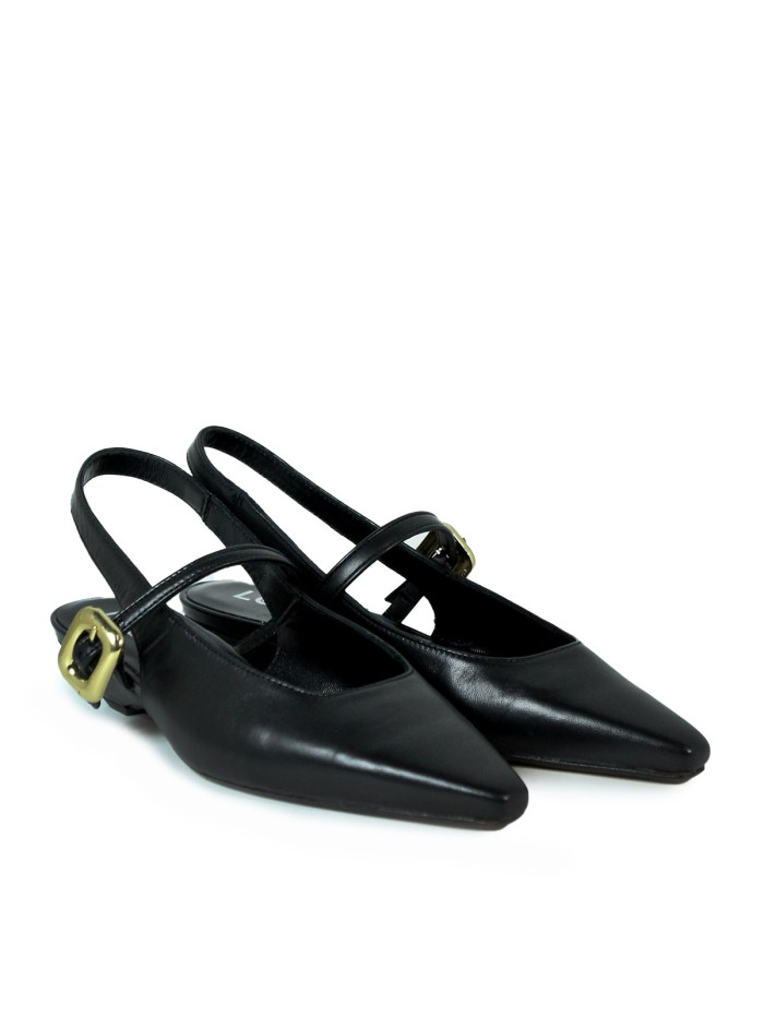 ZAPATOS DESTALONADOS EN PIEL NEGRO VEXED ORIANA 7342