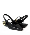 ZAPATOS DESTALONADOS EN PIEL NEGRO VEXED ORIANA 7342