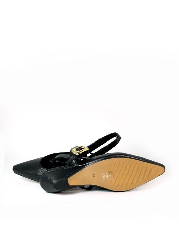 ZAPATOS DESTALONADOS EN PIEL NEGRO VEXED ORIANA 7342