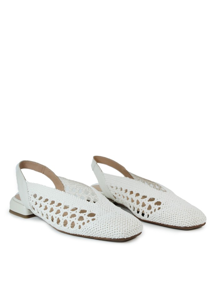 `ZAPATOS TRENZADOS BLANCOS DESTALONADOS VEXED RODOLFA 7308 BLANCO