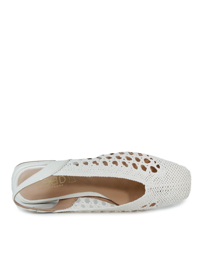 `ZAPATOS TRENZADOS BLANCOS DESTALONADOS VEXED RODOLFA 7308 BLANCO