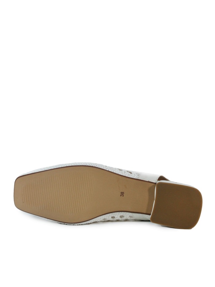 `ZAPATOS TRENZADOS BLANCOS DESTALONADOS VEXED RODOLFA 7308 BLANCO