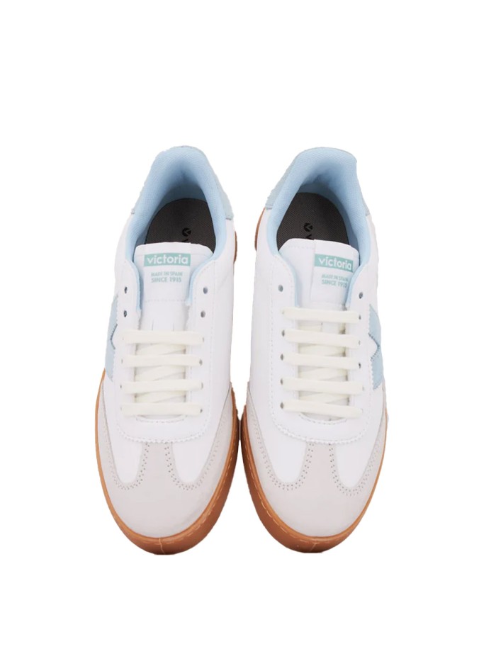 ZAPATILLAS DE PIEL MUJER VICTORIA BERLÍN CICLISTA 1126206 CELESTE