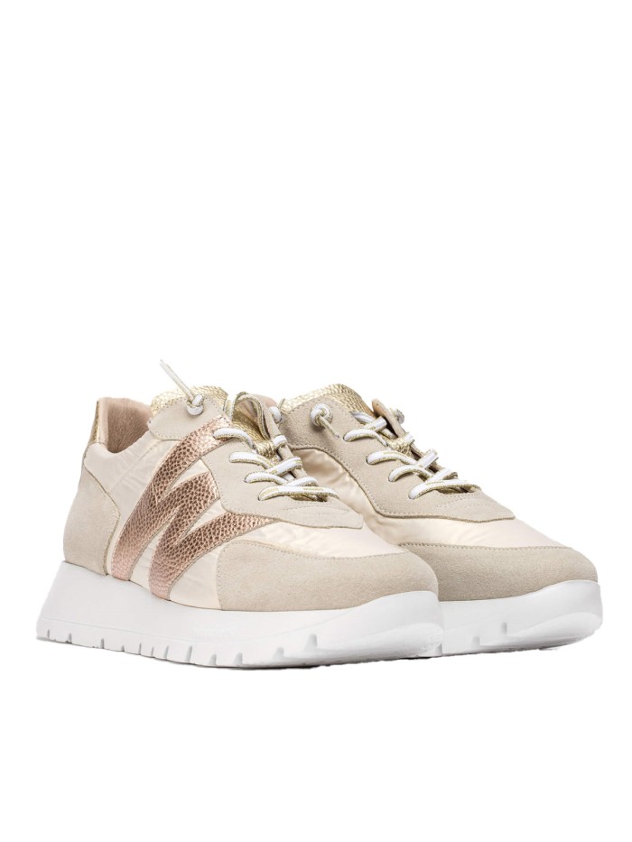 ZAPATILLAS ALTAS DE ESTILO CASUAL WONDERS OSLO A-2464 SAND-CELESTIAL