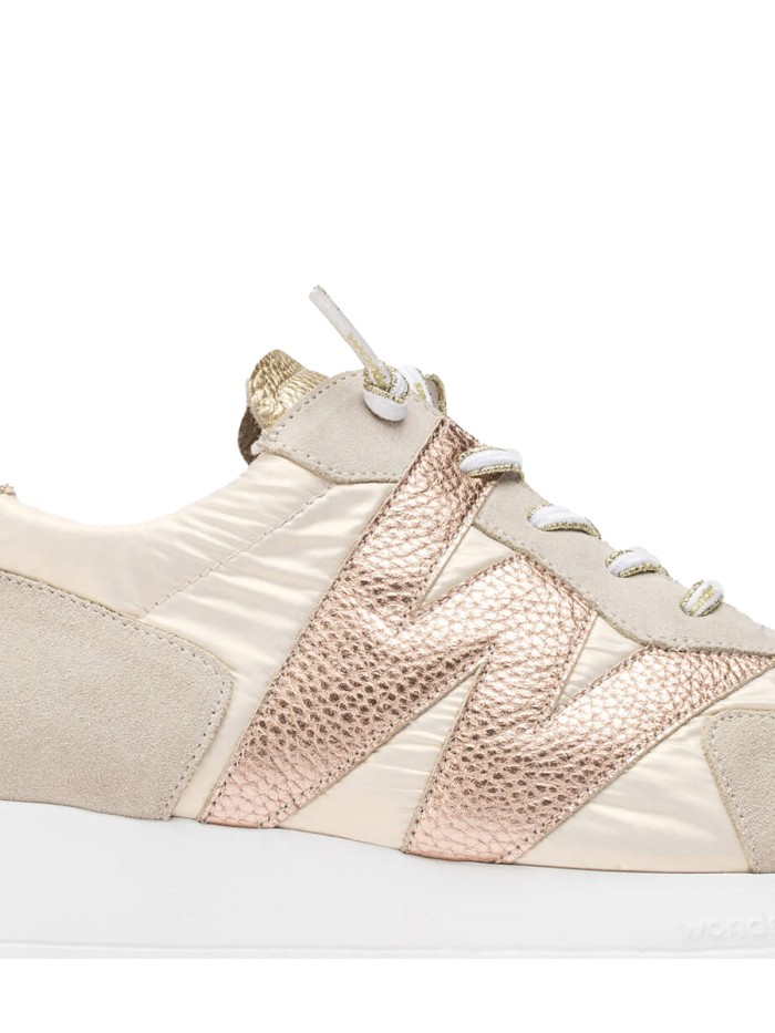 ZAPATILLAS ALTAS DE ESTILO CASUAL WONDERS OSLO A-2464 SAND-CELESTIAL