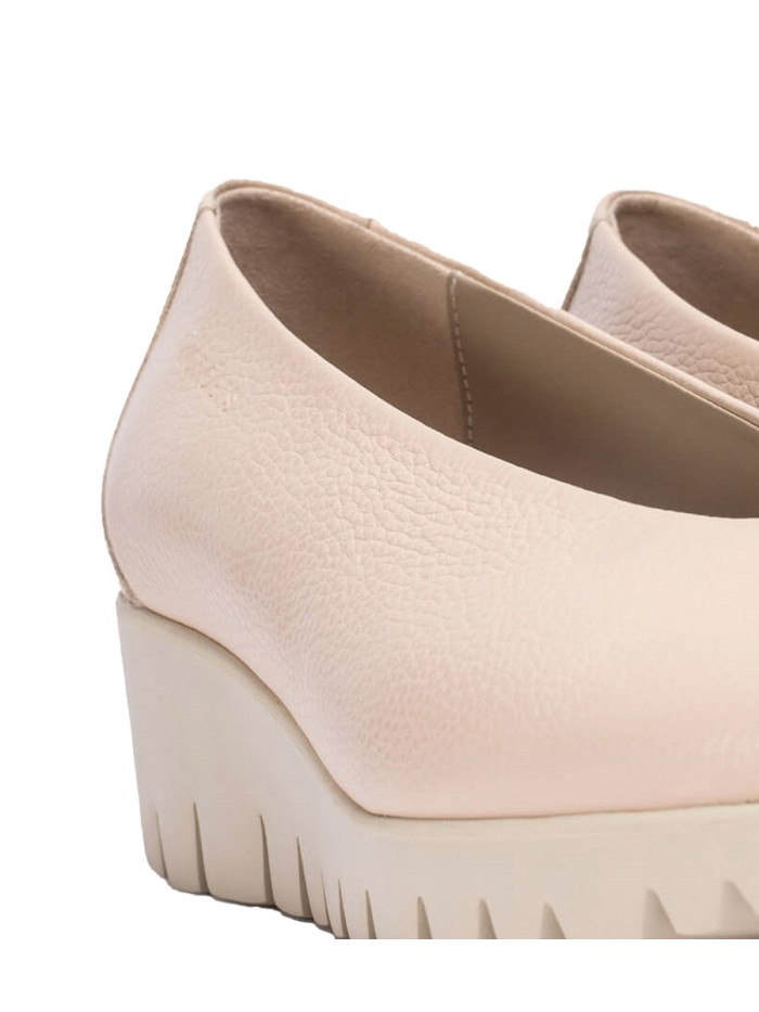 ZAPATO PIEL DE CUÑA DE MUJER WONDERS FLY C-33100 BEIGE