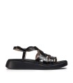 SANDALIAS CHAROL NEGRAS DE MUJER WONDERS DARYA C-6542