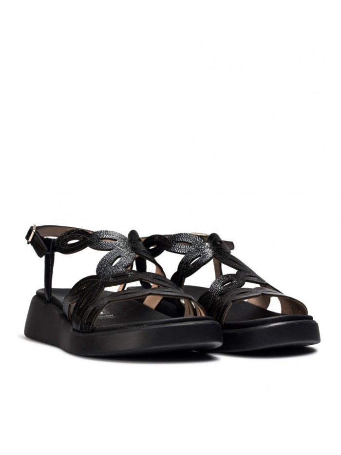 SANDALIAS CHAROL NEGRAS DE MUJER WONDERS DARYA C-6542