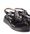 SANDALIAS CHAROL NEGRAS DE MUJER WONDERS DARYA C-6542